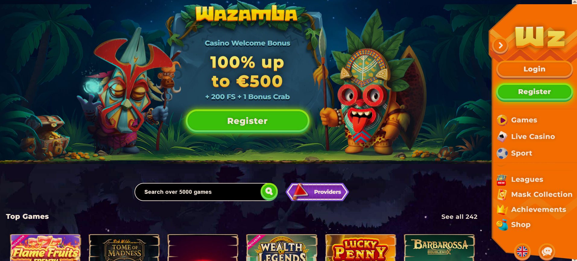 Wazamba Main